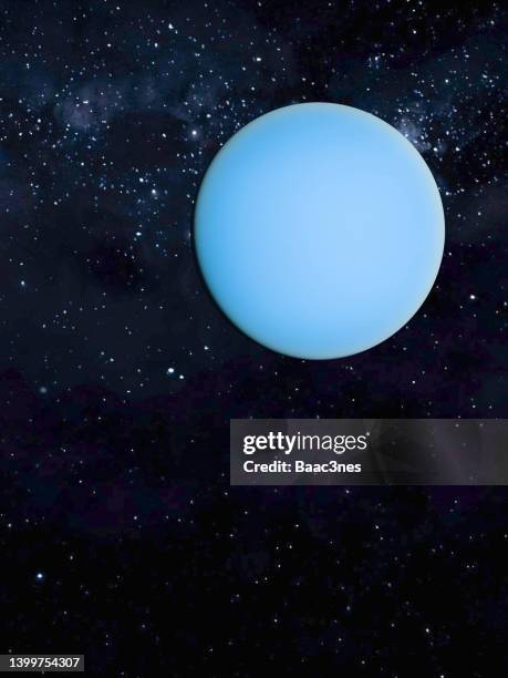 planet uranus - computer generated image. - uranus 個照片及圖片檔