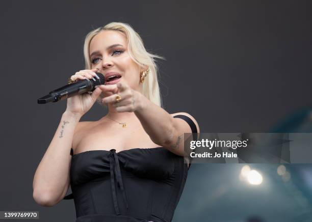 Anne Marie performs on stage at Radio 1's Big Weekend 2022 at War Memorial Park on May 28, 2022 in Coventry, England.