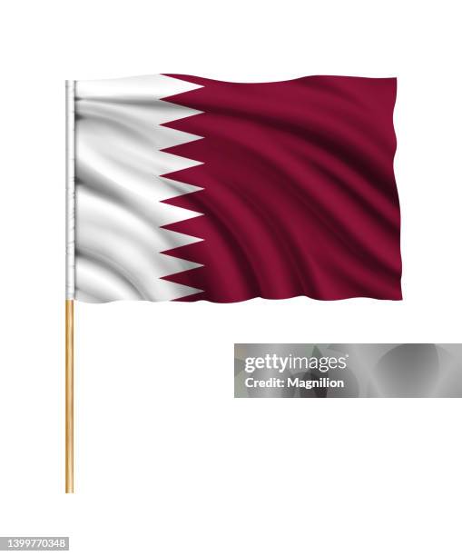 ilustraciones, imágenes clip art, dibujos animados e iconos de stock de bandera de qatar  - qatar