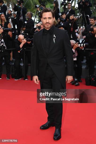 Member of the Un Certain Regard Jury, Édgar Ramírez attends the closing ceremony red carpet for the 75th annual Cannes film festival at Palais des...