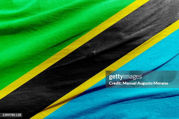 flag of tanzania - tansania stock-fotos und bilder