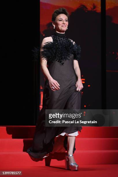Jury Member Jasmine Trinca attends the closing ceremony for the 75th annual Cannes film festival at Palais des Festivals on May 28, 2022 in Cannes,...