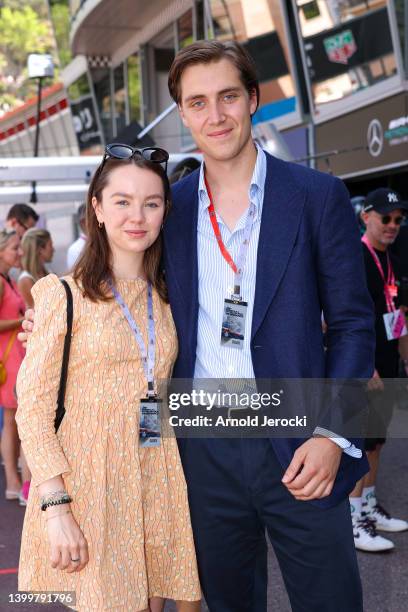 Princess Alexandra of Hanover and Ben Sylvester Strautmann attend qualifying ahead of the F1 Grand Prix of Monaco at Circuit de Monaco on May 28,...