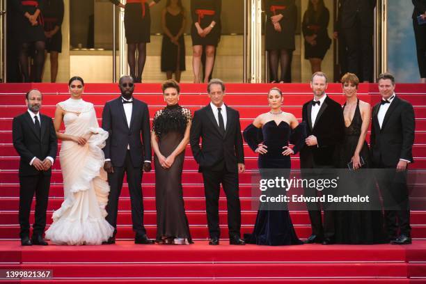 Jury Member Deepika Padukone, Jury Member Ladj Ly, Jury Member Jasmin Trinca, President of the Jury of the 75th Cannes Film Festival Vincent Lindon,...