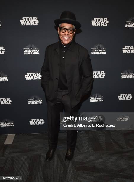 Giancarlo Esposito attends the panel for “The Mandalorian” series at Star Wars Celebration in Anaheim, California on May 28, 2022.