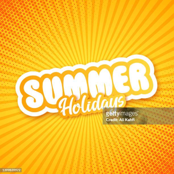 summer holidays lettering background - beach vibes stock illustrations