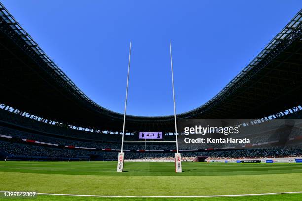General view prior to the NTT Japan Rugby League One Play Off final between Tokyo Suntory Sungoliath and Saitama Panasonic Wild Knights at National...