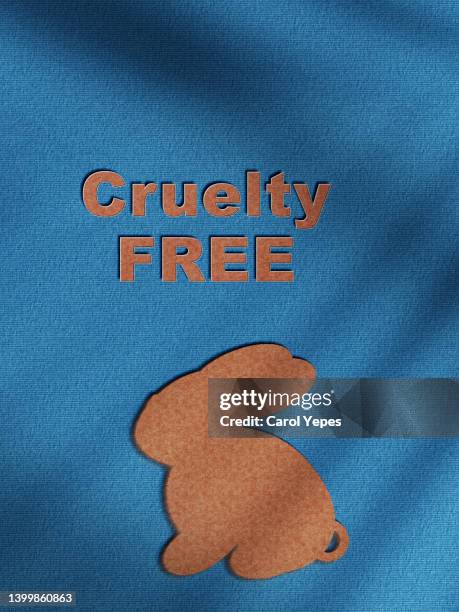 cruelty free conceptual - rabbit logo stock pictures, royalty-free photos & images