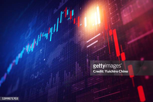 stock market crash - red stock photos et images de collection