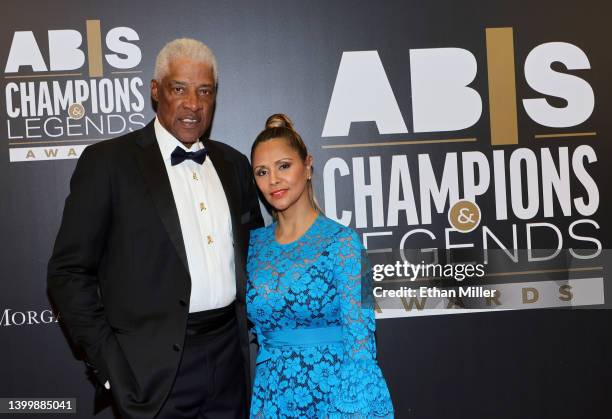 Basketball Hall of Fame member Julius "Dr. J" Erving , recipient of the Lifetime Achievement Award, and his wife Dorys Erving attend the Advancement...