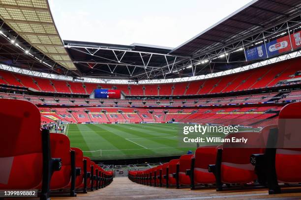 General interior view of Wembley Stadium before the Sky Bet Championship Play-Off Final match between Huddersfield Town and Nottingham Forest at...