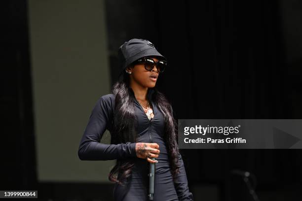 Singer Ann Marie performs onstage during the R&B Only Fest at Cellairis Amphitheatre at Lakewood on May 28, 2022 in Atlanta, Georgia.