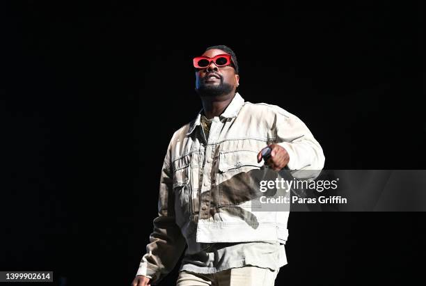 Wale performs onstage during the R&B Only Fest at Cellairis Amphitheatre at Lakewood on May 28, 2022 in Atlanta, Georgia.