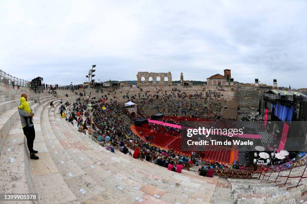 Pierre-Luc Perichon of France and Team Cofidis sprints at the Arena di Verona during the 105th Giro d'Italia 2022, Stage 21 a 17,4km individual time...