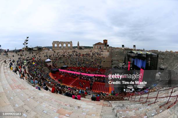 Pierre-Luc Perichon of France and Team Cofidis sprints at the Arena di Verona during the 105th Giro d'Italia 2022, Stage 21 a 17,4km individual time...