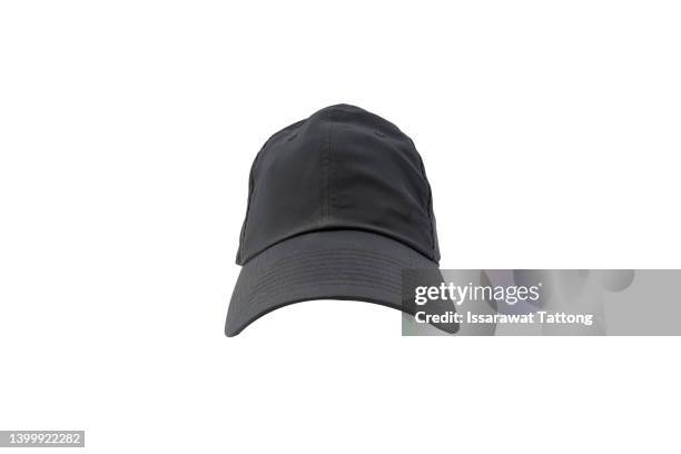 images of black baseball cap isolated on white background - baseball cap mockup stock pictures, royalty-free photos & images