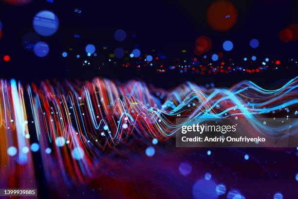 abstract flowing data - rapport annuel stock pictures, royalty-free photos & images