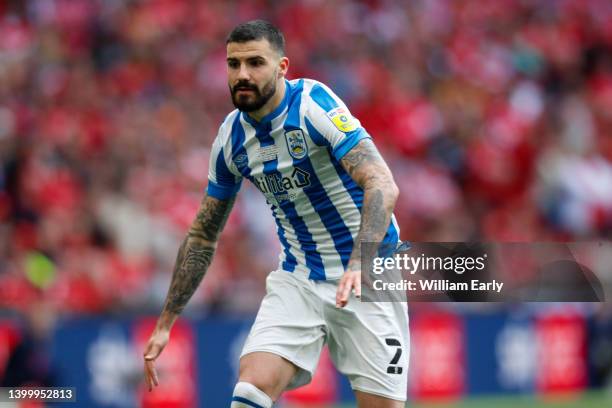 Pipa of Huddersfield Town during the Sky Bet Championship Play-Off Final match between Huddersfield Town and Nottingham Forest at Wembley Stadium on...