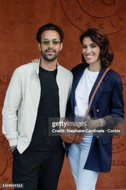 Greg Levy and Laurie Cholewa attend the French Open 2022 at Roland Garros on May 28, 2022 in Paris, France.
