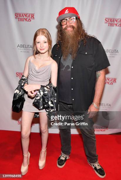 Lana Jean Turner and Brit Turner of Blackberry Smoke attend the Atlanta screening of "Stranger Things" at The Springs Cinema & Taphouse on May 29,...
