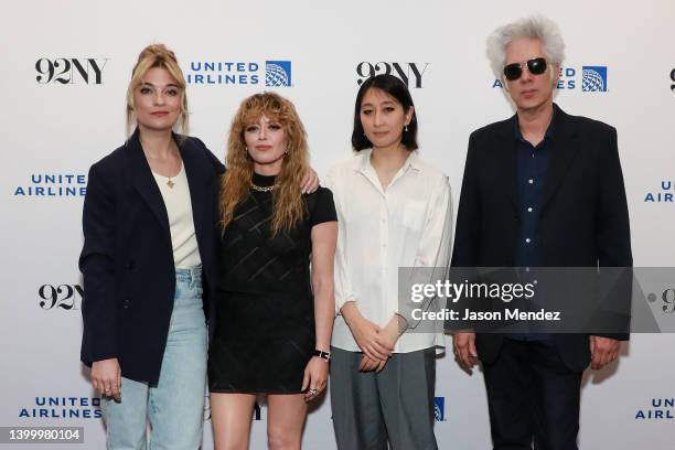 Annie Murphy, Natasha Lyonne, Alice Ju and Jim Jarmusch attend Netflix's "Russian Doll" in conversation with Jim Jarmusch at The 92nd Street Y, New...