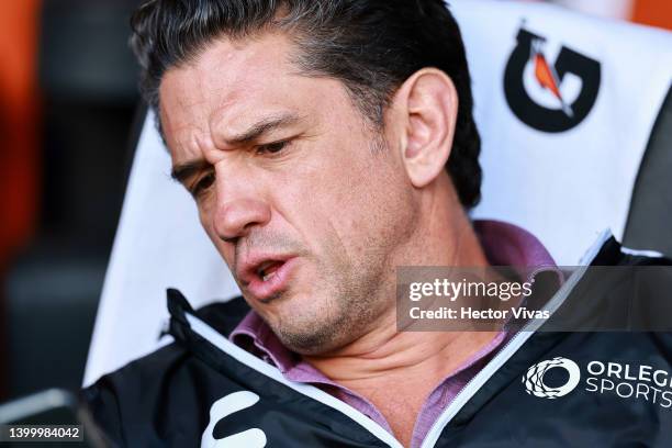 Alejandro Irarragorri president of Grupo Orlegi gestures prior the final second leg match between Pachuca and Atlas as part of the Torneo Grita...