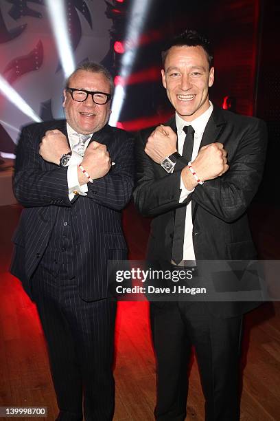 Ray Winstone and John Terry attend the auction The England Footballers Foundation Lions and Roses Charity Dinner 2012 in aid of Help For Heroes and...