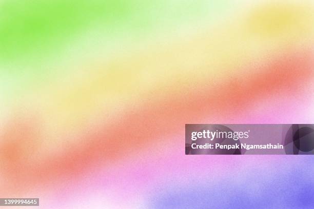 air brush watercolor soft blue yellow red green violet orange color pale grunge gradient colorful on white background abstract paper soft surface texture design template for presentation creative graphic, wall-paper, card, poster, brochure, banner, plate - airbrush stock-fotos und bilder