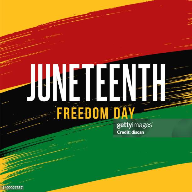 juneteenth independence day design with brushes. - juneteenth 1865 幅插畫檔、美工圖案、卡通及圖標