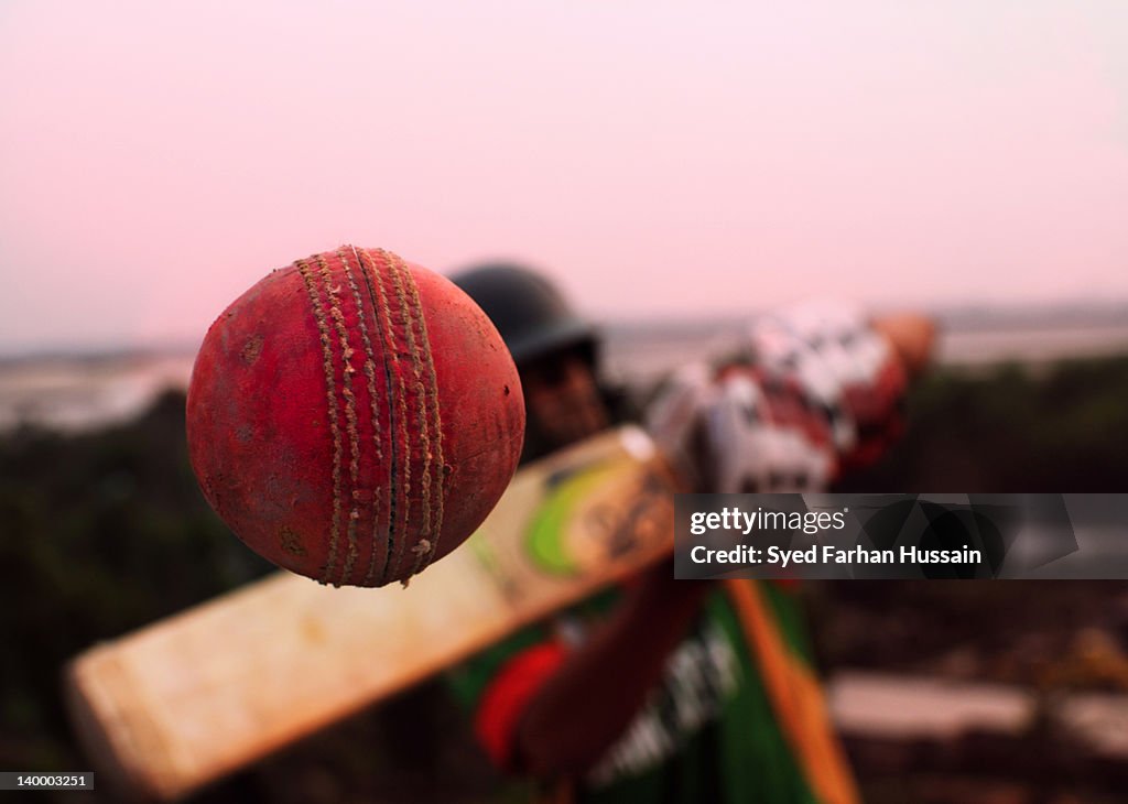 Conceptual cricket shot