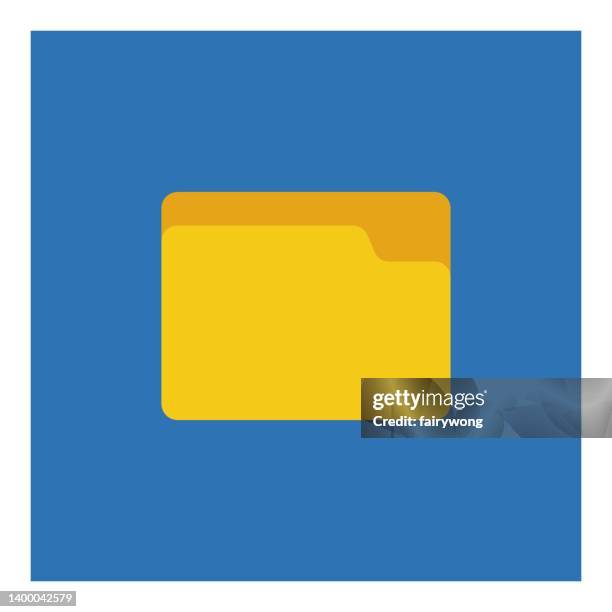 folder icons - interactive-tool-icons stock illustrations
