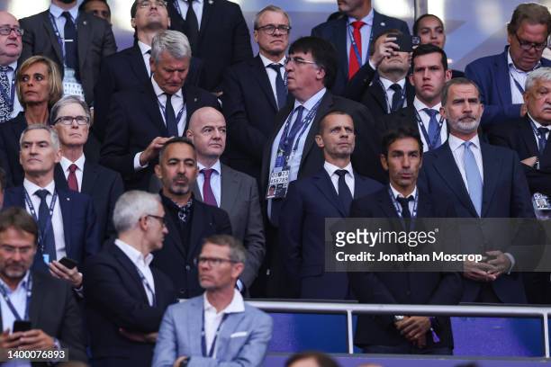Alessandro Antonello Chief Executive Officer of FC Internazionale, John W Henry Owner of Liverpool FC, Gianni Infantino Presidente of FIFA, UEFA...