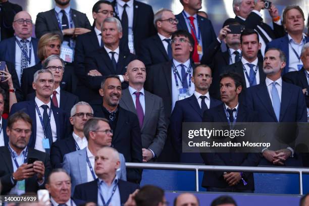 Alessandro Antonello Chief Executive Officer of FC Internazionale, John W Henry Owner of Liverpool FC, Gianni Infantino Presidente of FIFA, UEFA...