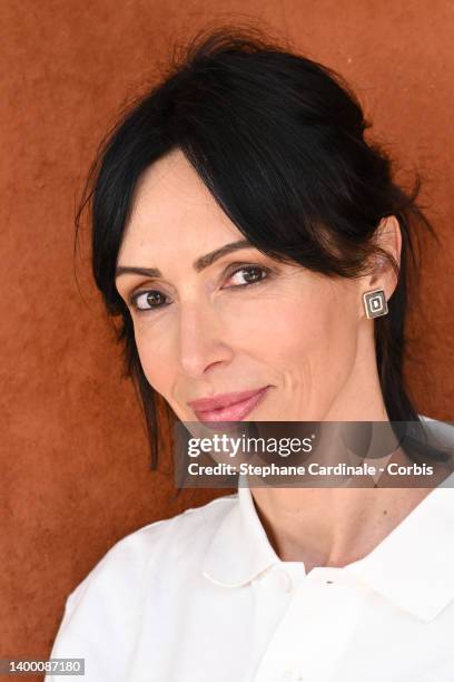 Géraldine Maillet attends the French Open 2022 at Roland Garros on May 30, 2022 in Paris, France.