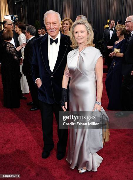 Actor Christopher Plummer and wife Elaine Taylor arrive at the 84th Annual Academy Awards held at the Hollywood & Highland Center on February 26,...