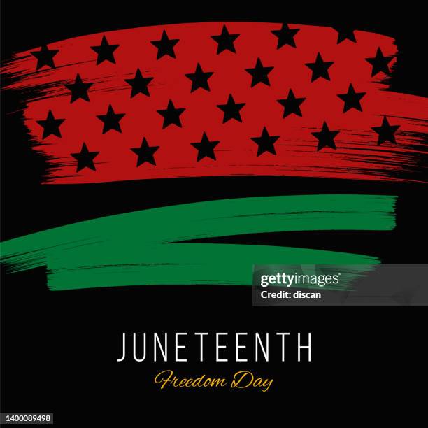 juneteenth independence day design with american flag. - number 19 stock illustrations