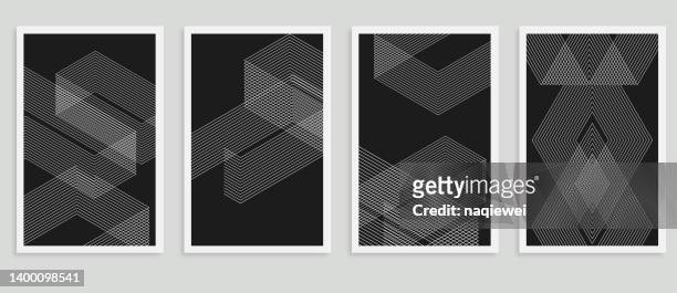 stockillustraties, clipart, cartoons en iconen met vector minimalism line style geometric grids pattern,design element,abstract backgrounds - hoek vorm