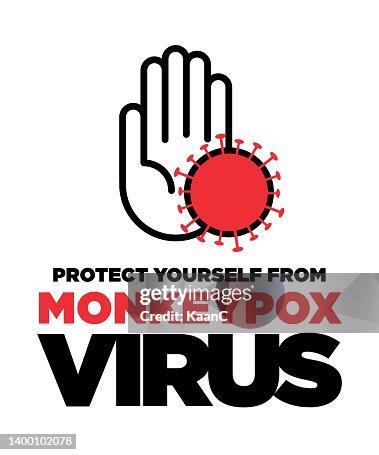 Monkeypox virus vector stock illustration. Monkeypox virus vector stock illustration.