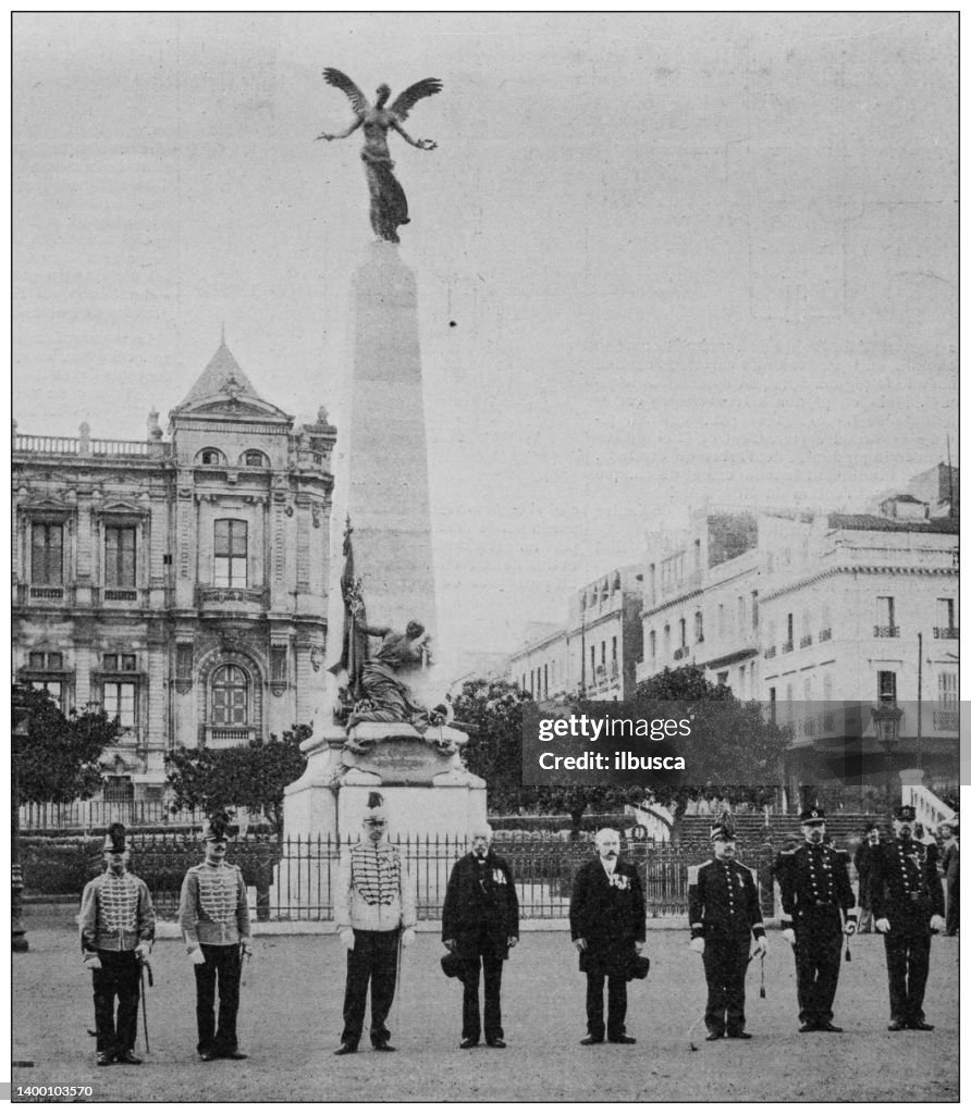 Antique photo: Sidi Brahim monument inauguration, Oran