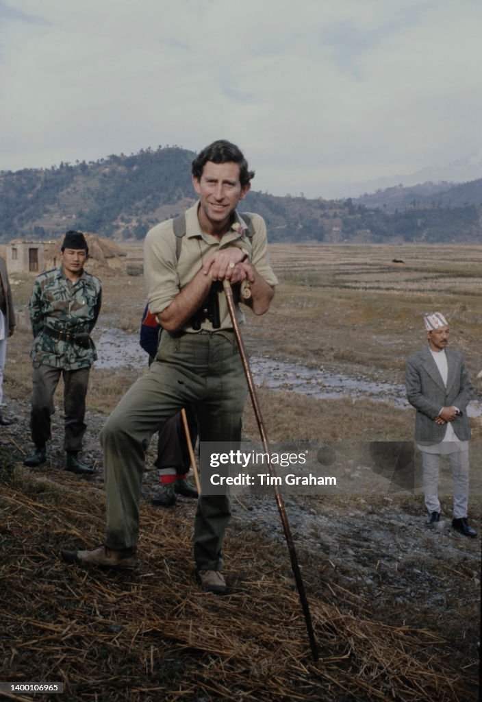 Prince Charles During Himalayan Trek