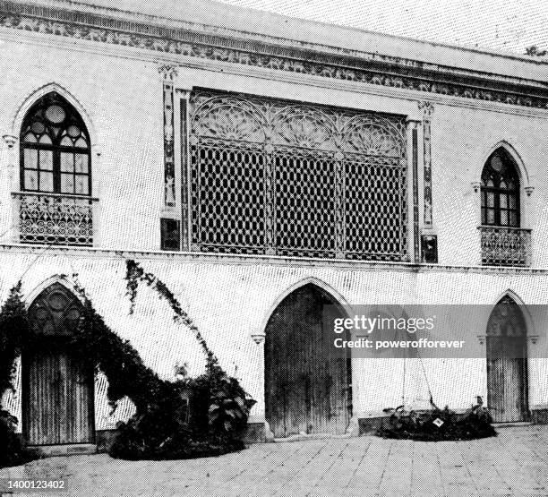 ilustrações de stock, clip art, desenhos animados e ícones de the private residence of porfirio díaz in mexico city, mexico - 19th century - cidade do méxico