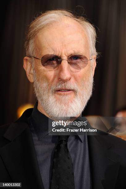 Actor James Cromwell arrive at the 84th Annual Academy Awards held at the Hollywood & Highland Center on February 26, 2012 in Hollywood, California.