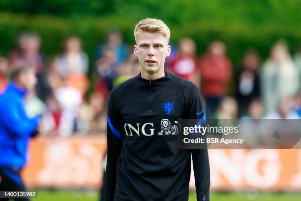 Jerdy Schouten of the Netherlands during a Training Session of the Netherlands Men"u2019s Football Team at the KNVB Campus on May 30, 2022 in Zeist,...