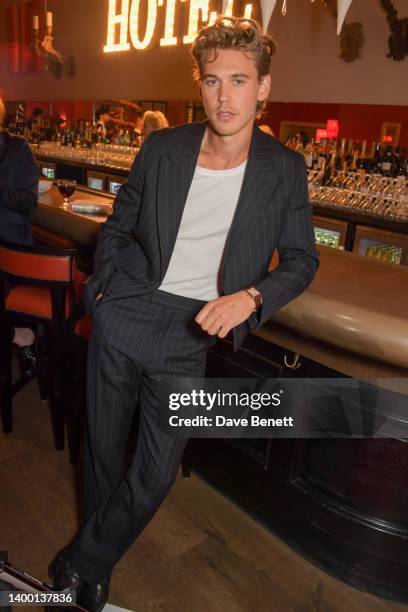 Austin Butler attends a special screening of 'Elvis', hosted by Warner Bros. And British GQ, at The Ham Yard Hotel on May 30, 2022 in London, England.