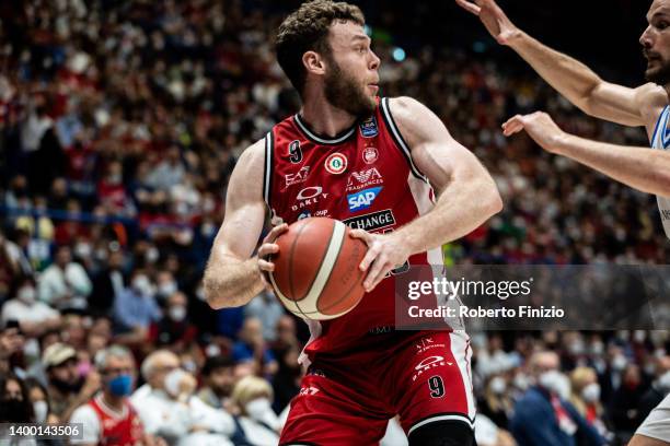 Nicolò Melli of AX Armani Exchange Milan in action during the LBA Lega Basket Serie A Playoffs Semifinal Game 2 match between AX Armani Exchange...