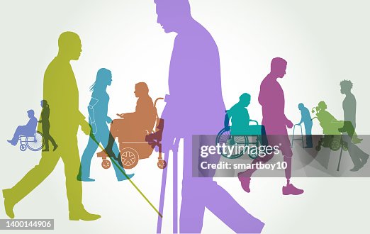 Group of People with Different Disabilities Group of People with Different Disabilities