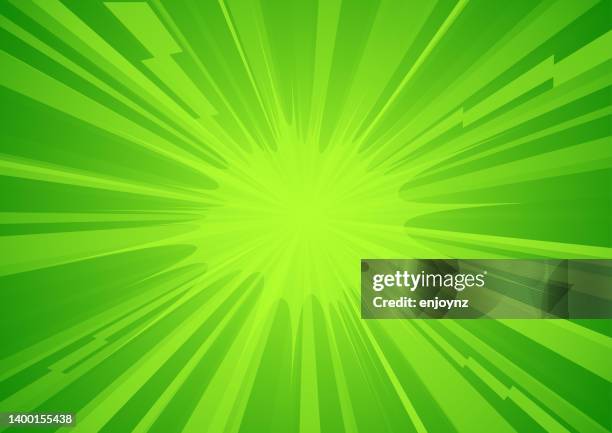 bright green action comic explosion - superhero stock illustrations