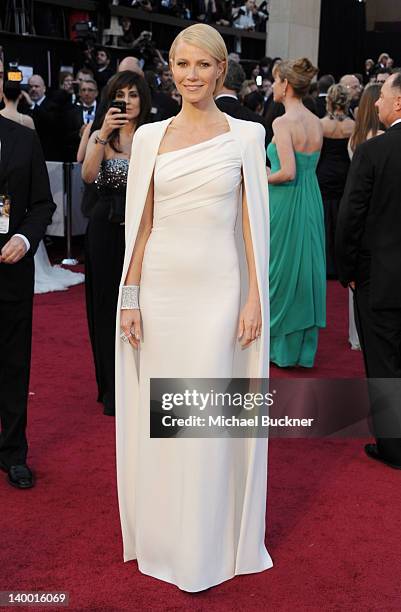 Actress Gwyneth Paltrow arrives at the 84th Annual Academy Awards held at the Hollywood & Highland Center on February 26, 2012 in Hollywood,...