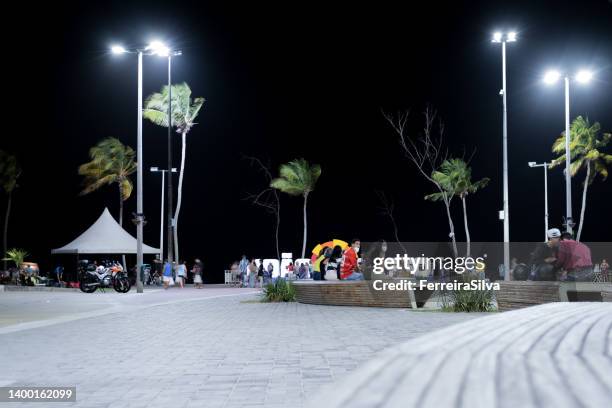 people enjoying the night in joão pessoa - hot latin nights stock pictures, royalty-free photos & images