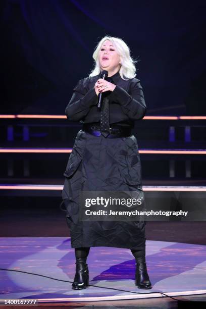 Jann Arden performs at FirstOntario Concert Hall on May 30, 2022 in Hamilton, Ontario.